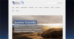 Desktop Screenshot of bodekerscientific.com